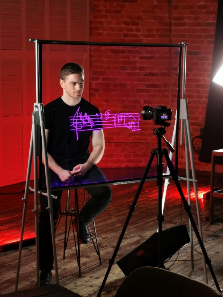 Ну-ка все вместе телеканал Россия 1 lightboard видео доска прозрачная маркерная доска